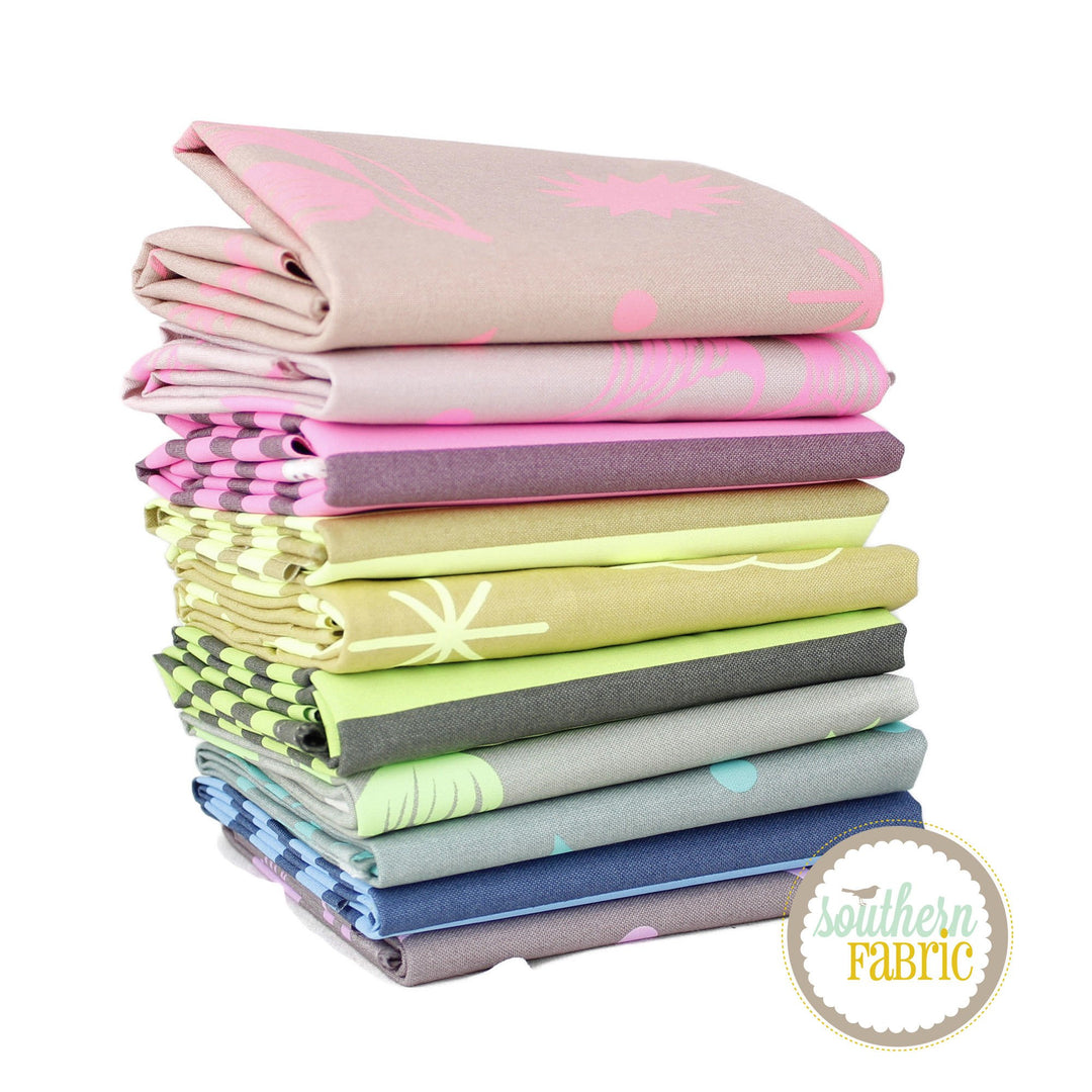 Neon True Colors - Half Yard Bundle (10 pcs) by Tula Pink for Free Spirit (TP.NETC.HY)