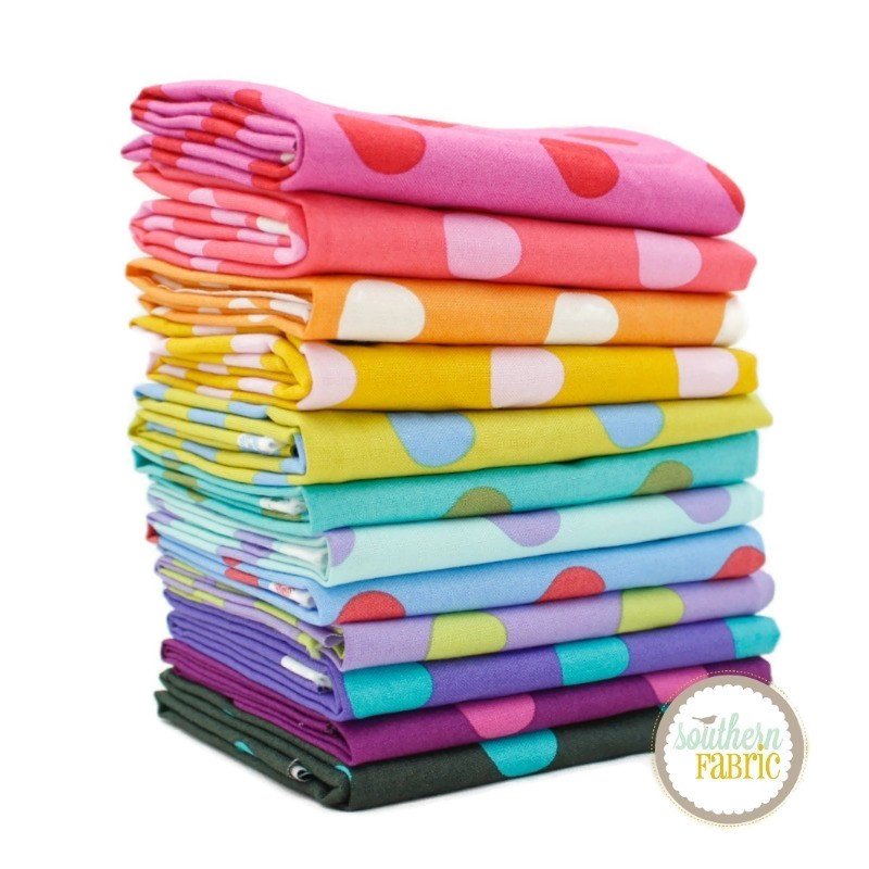 Pom Poms - Fat Quarter Bundle (11 pcs) by Tula Pink for Free Spirit (TP.POPO.FQ)