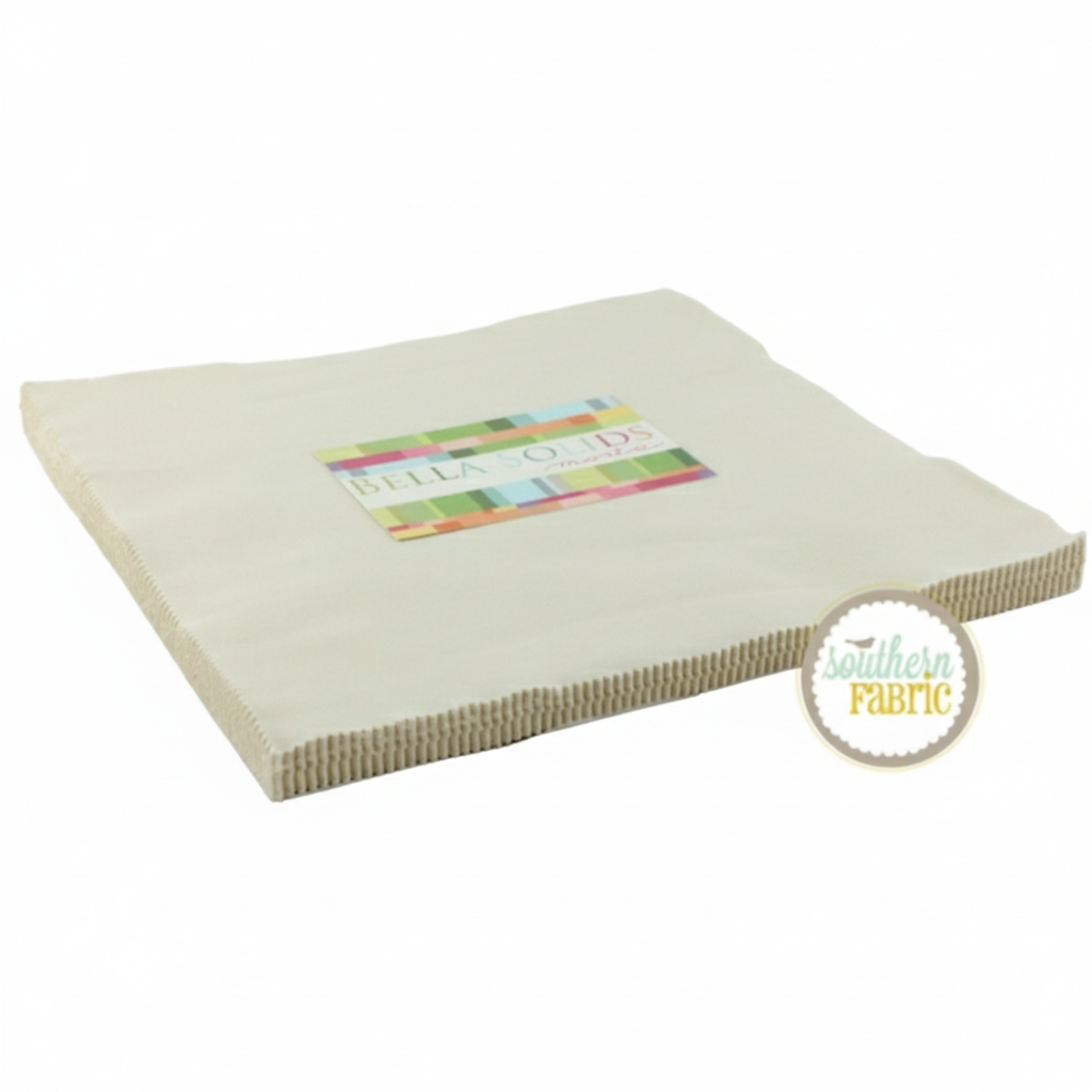 Bella Solids - Natural - Layer Cake (42 pcs) by Moda