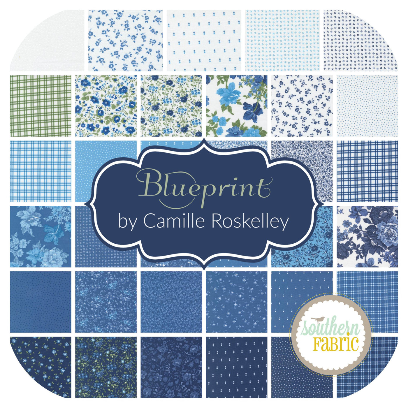 Blueprint - Jelly Roll (40 pcs) by Camille Roskelley for Moda (55330JR)