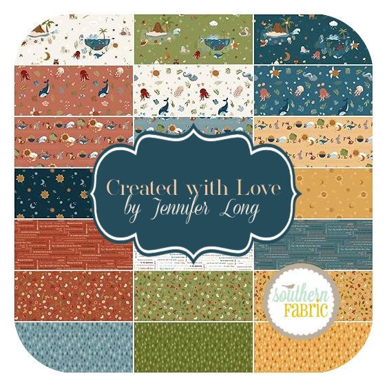 Created with Love - Fat Quarter Bundle (21 pcs) by Jennifer Long for Riley Blake (FQ-15970-21)