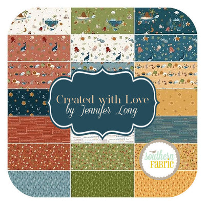 Created with Love - Fat Quarter Bundle (21 pcs) by Jennifer Long for Riley Blake (FQ-15970-21)