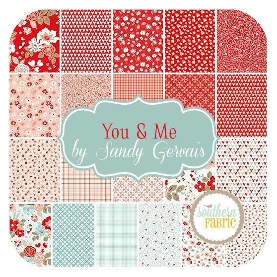 You & Me - Layer Cake (42 pcs) by Sandy Gervais for Riley Blake (10-15400-42)