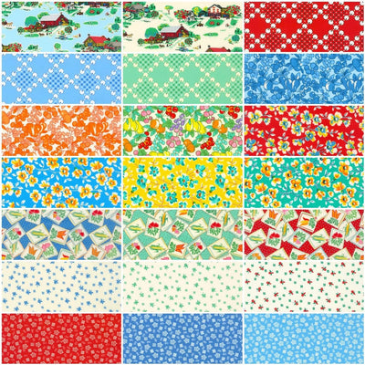 Flowerhouse Sunnyside Farm - Fat Quarter Bundle (23 pcs) by Linzee McCray for Moda (FQ-1875-23)