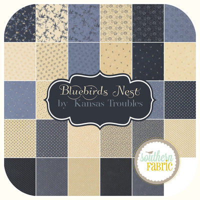 Bluebirds Nest - Fat Quarter Bundle (29 pcs) by Kansas Troubles for Moda (9800AB)