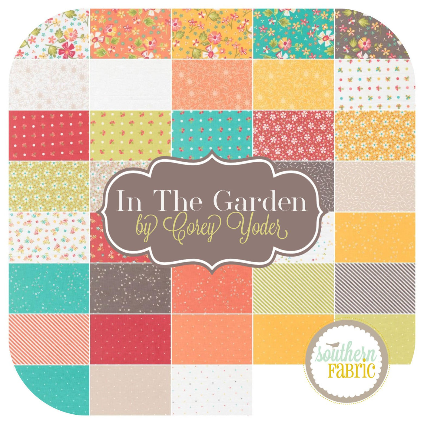In The Garden - Layer Cake (42 pcs) by Corey Yoder for Moda (29230LC)