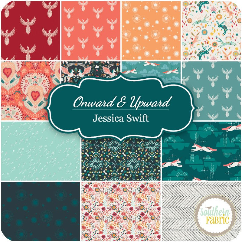 Onward &amp; Upward - Layer Cake (42 pcs) by Jessica Swift for Art Gallery Fabrics