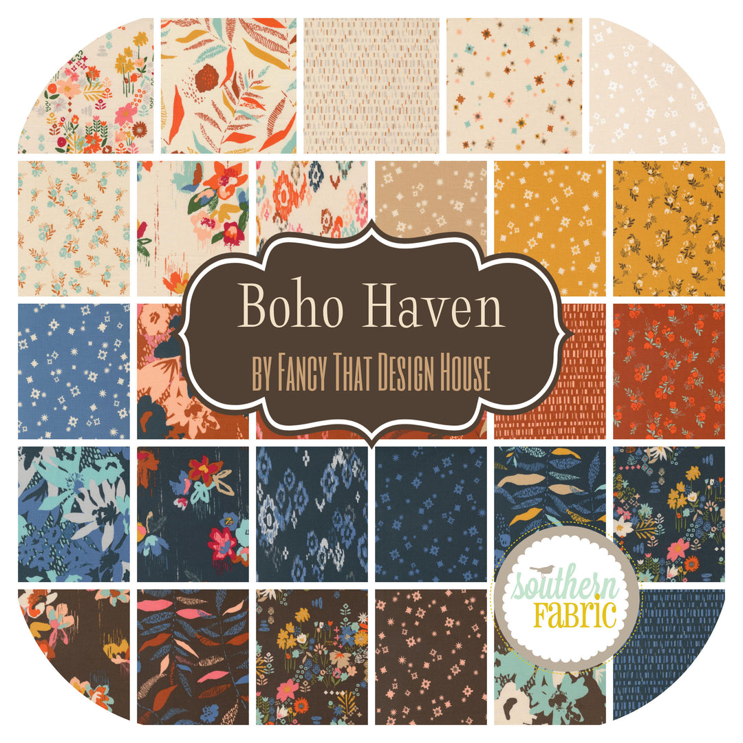 Boho Haven - Jelly Roll (40 pcs) by Fancy That Design House for Moda