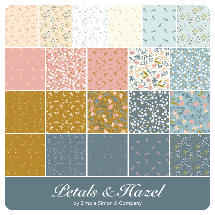 Petals &amp; Hazel - Fat Quarter Bundle (21 pcs) by Simple Simon &amp; Company for Riley Blake
