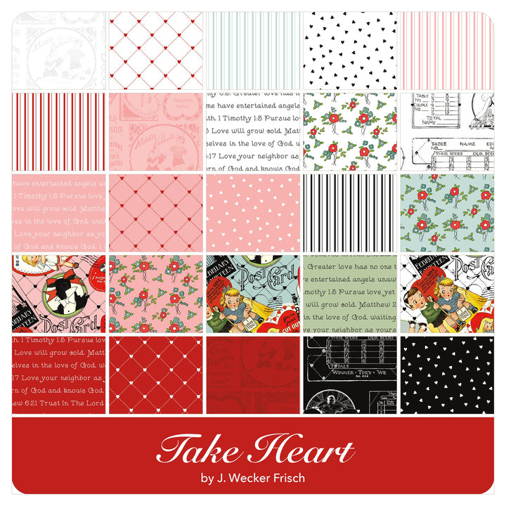 Take Heart - Jelly Roll (40 pcs) by J. Wecker Frisch for Riley Blake