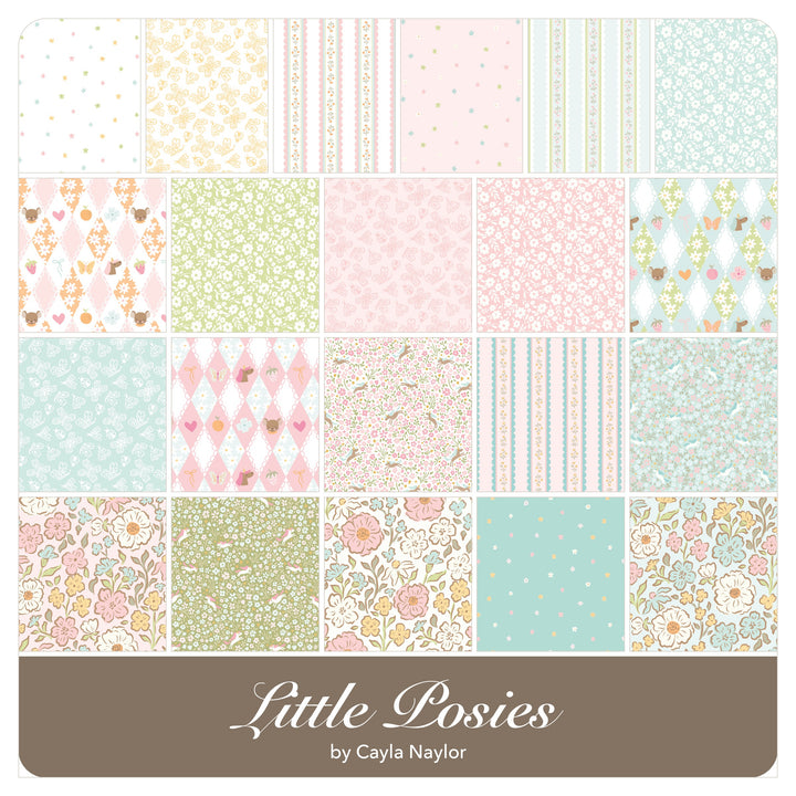 Little Posies - Fat Quarter Bundle (21 pcs) by Cayla Naylor for Riley Blake