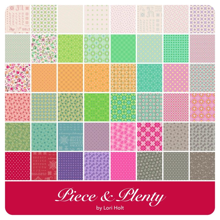 Piece &amp; Plenty - Fat Quarter Bundle (48 pcs) by Lori Holt for Riley Blake