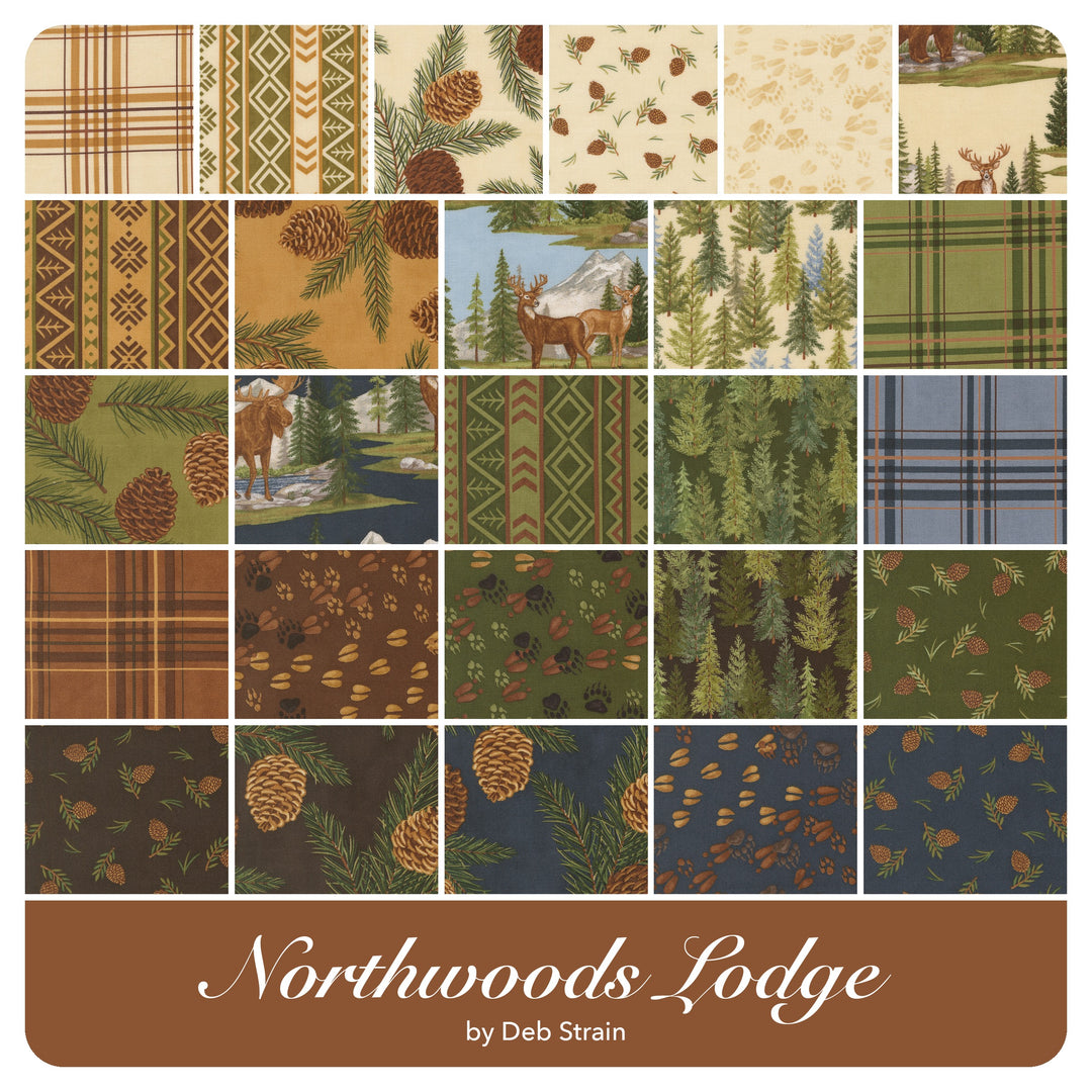 Northwoods Lodge - Jelly Roll (40 pcs) by Deb Strain for Moda