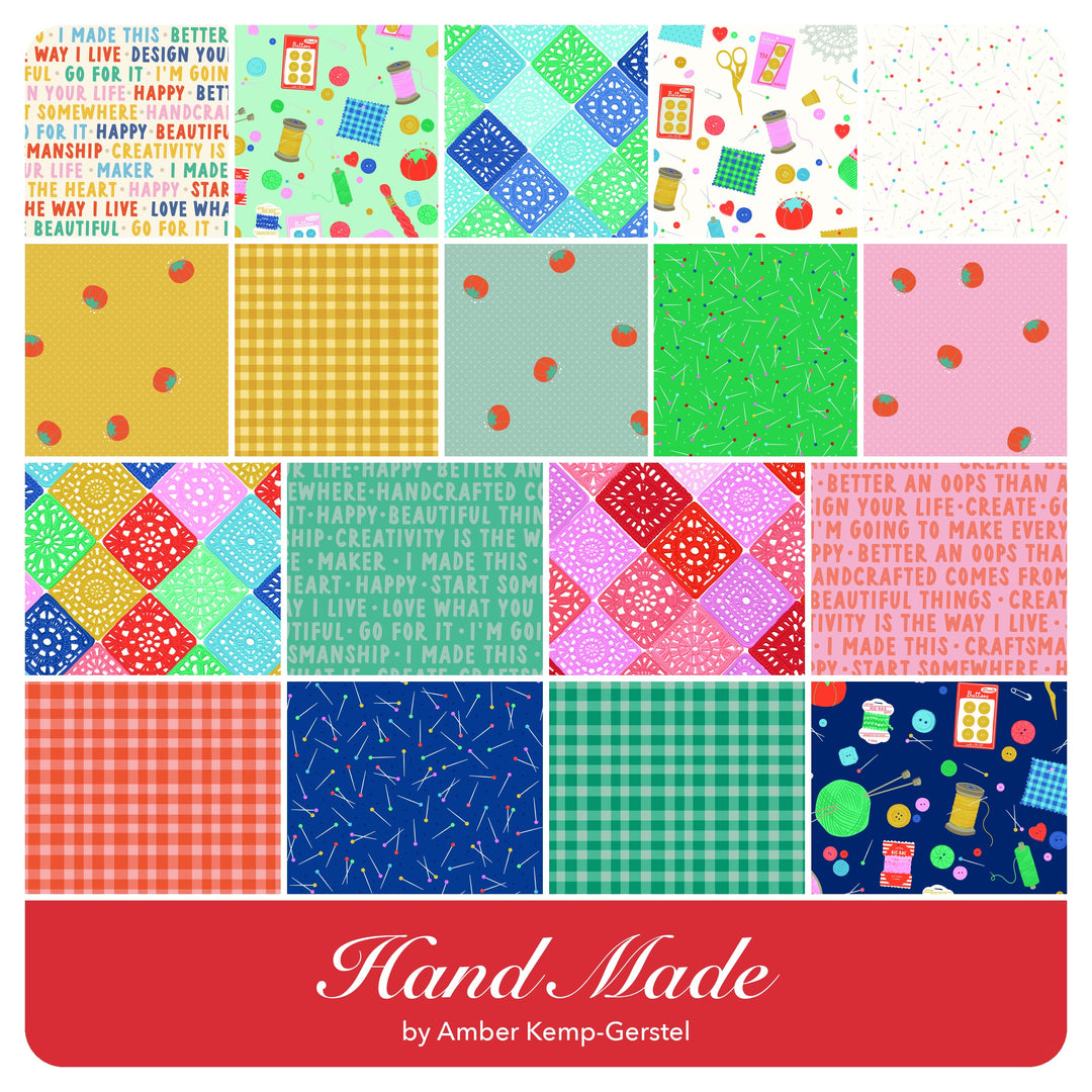 Hand Made - Fat Quarter Bundle (18 pcs) by Amber Kemp-Gerstel for Riley Blake