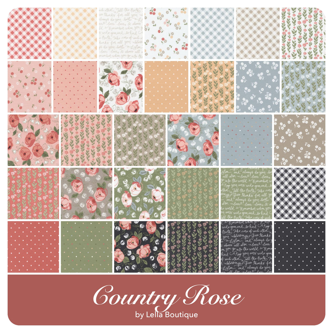 Country Rose - Fat Quarter Bundle (10 pcs) by Lella Boutique for Moda