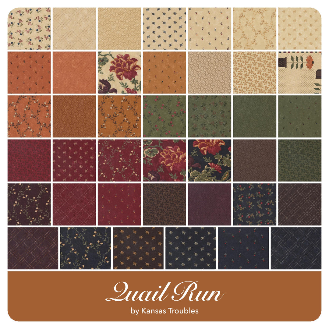 Quail Run - Fat Eighth Bundle (40 pcs) by Kansas Troubles for Moda