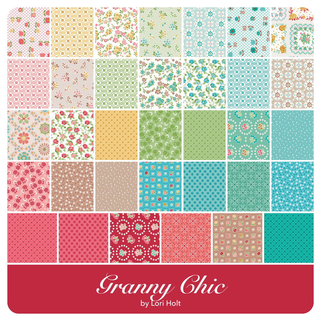 Granny Chic - Fat Quarter Bundle (19 pcs) by Lori Holt for Riley Blake