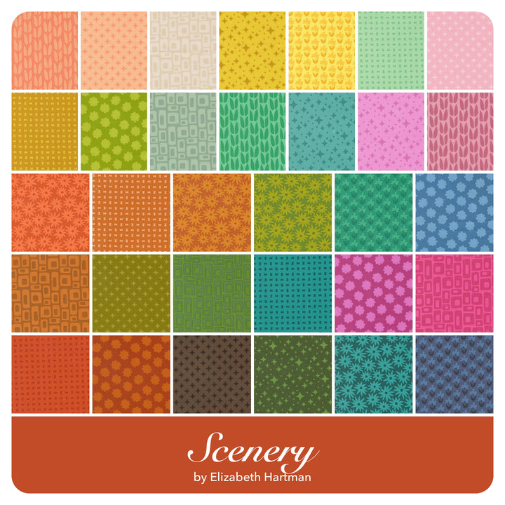 Scenery - Jelly Roll (40 pcs) by Elizabeth Hartman for Moda