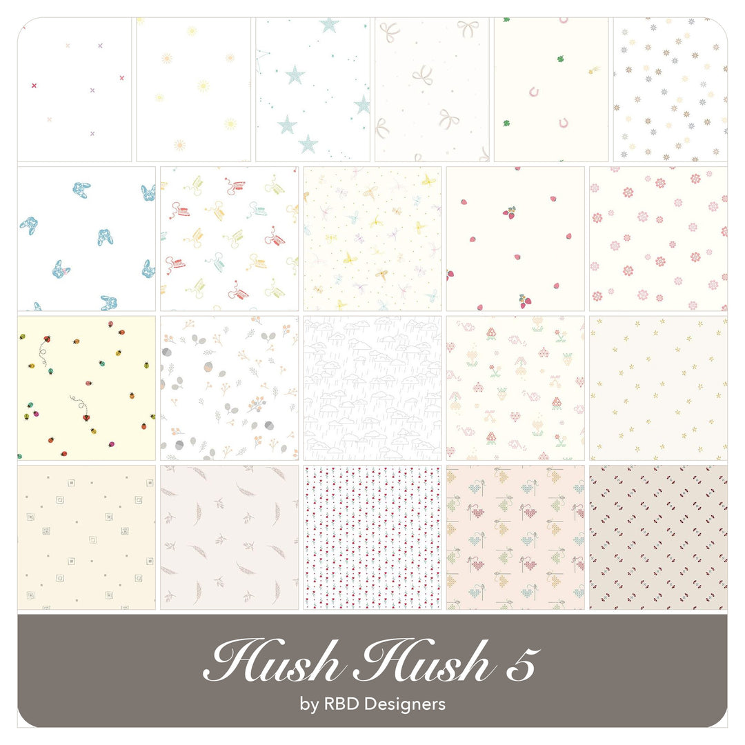 Hush Hush 5 - Charm Pack (42 pcs) by RBD Designers for Riley Blake