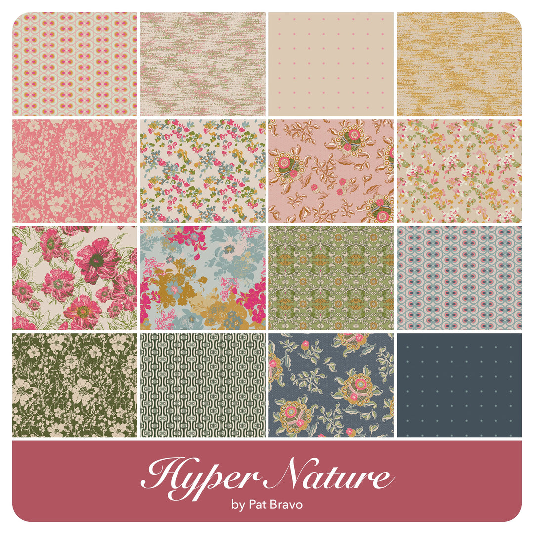 Hyper Nature - Fat Quarter Bundle (16 pcs) by Pat Bravo for Art Gallery Fabrics