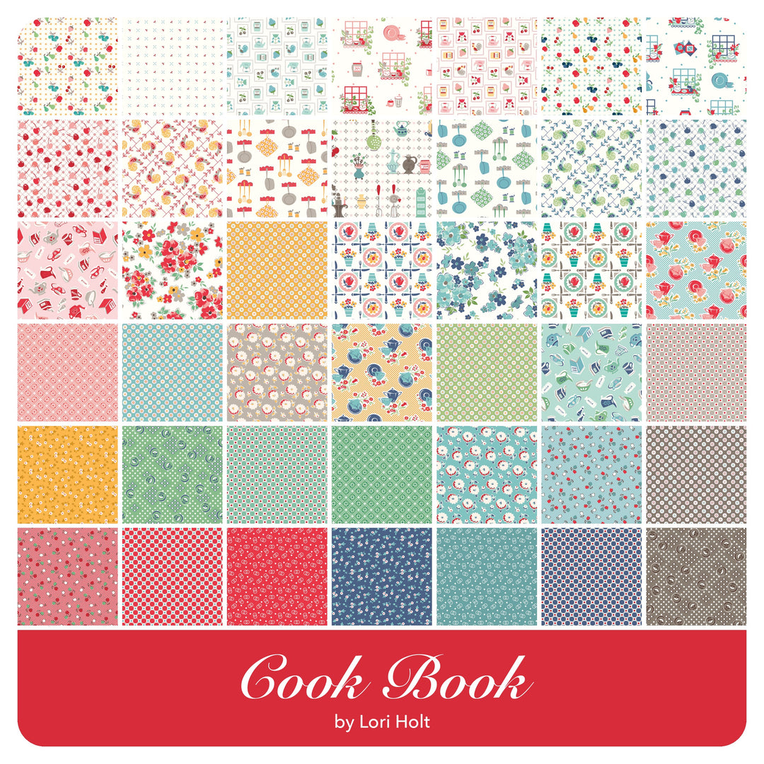 Cook Book - Fat Eighth Bundle (22 pcs) by Lori Holt for Riley Blake