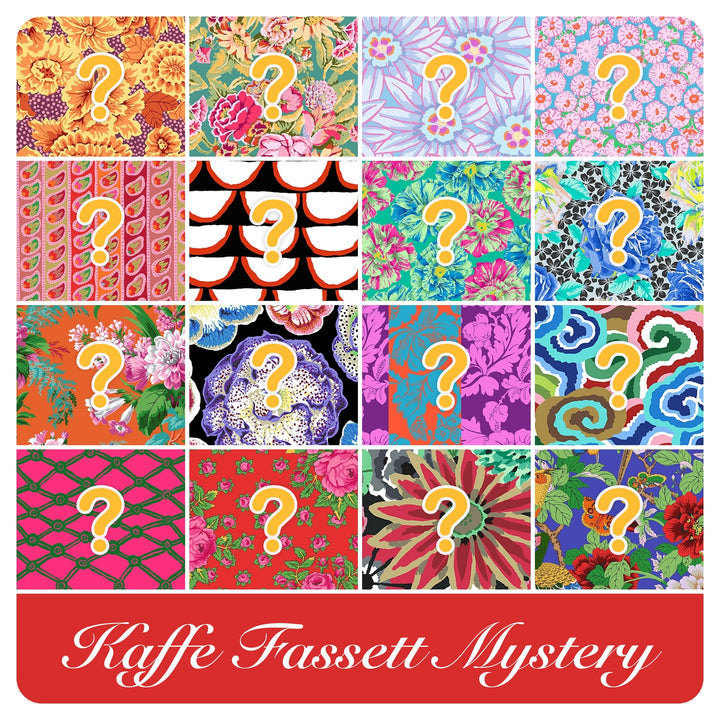 Kaffe Fassett Mystery - Fat Quarter Bundle (16 pcs) by Kaffe Fassett for Free Spirit