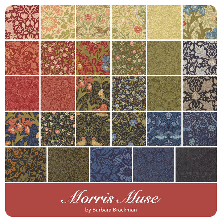 Morris Muse - Fat Quarter Bundle (29 pcs) by Barbara Brackman for Moda