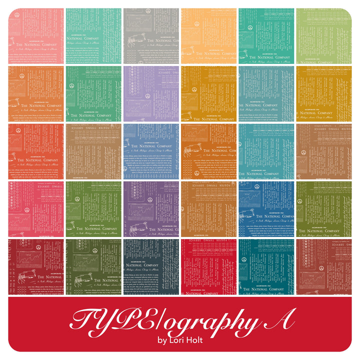 TYPE/ography A - Jelly Roll (40 pcs) by Lori Holt for Riley Blake