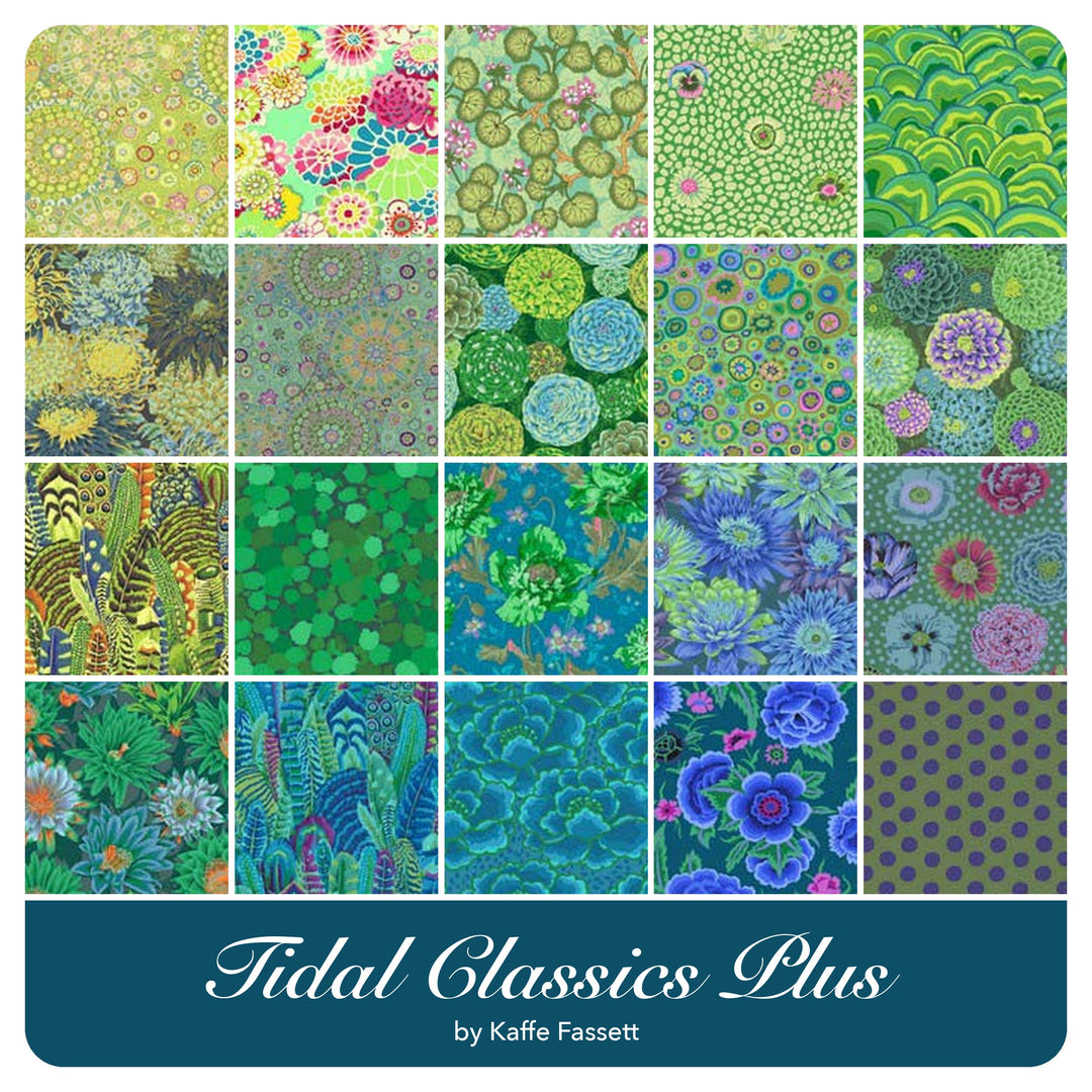 Tidal Classics Plus - Fat Quarter Bundle (20 pcs) by Kaffe Fassett for Free Spirit