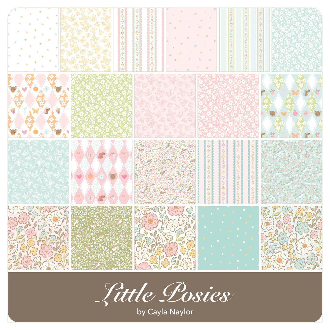 Little Posies - Jelly Roll (40 pcs) by Cayla Naylor for Riley Blake
