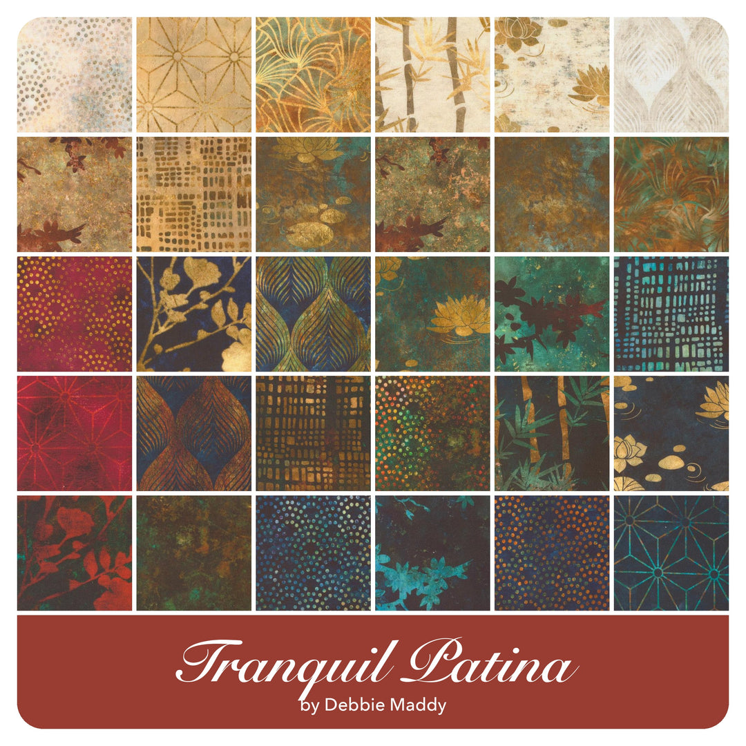 Tranquil Patina - Fat Quarter Bundle (30 pcs) by Debbie Maddy for Moda