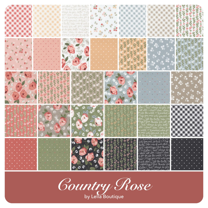 Country Rose - Half Yard Bundle (10 pcs) by Lella Boutique for Moda