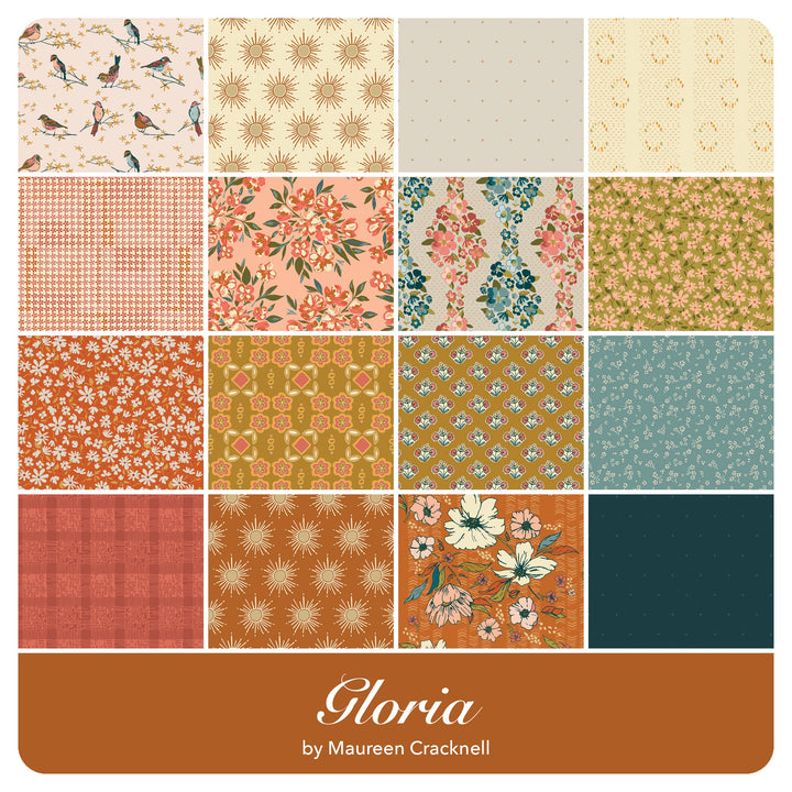 Gloria - Fat Quarter Bundle (16 pcs) by Maureen Cracknell for Art Gallery Fabrics