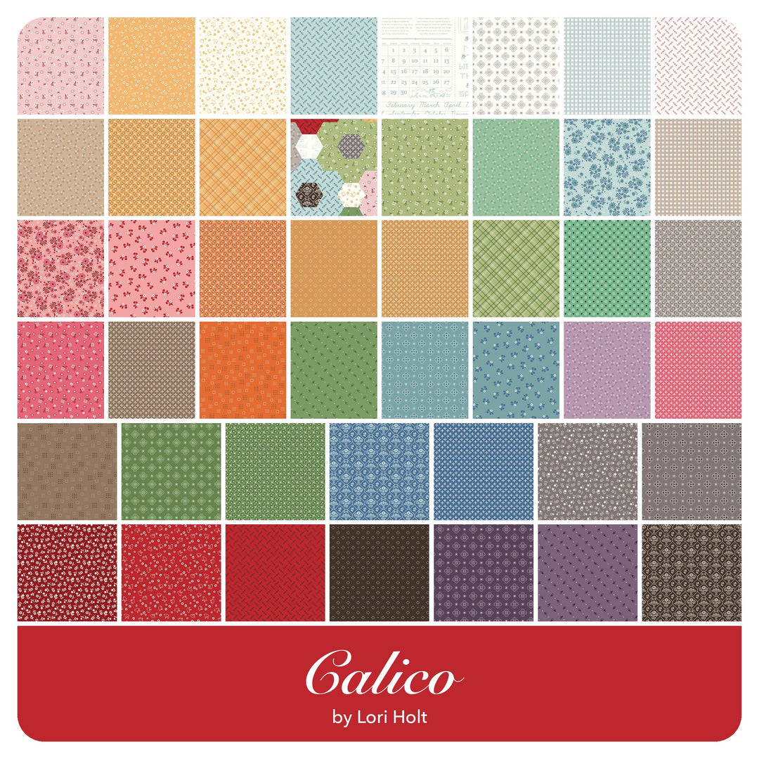 Calico - Fat Quarter Bundle (36 pcs) by Lori Holt for Riley Blake