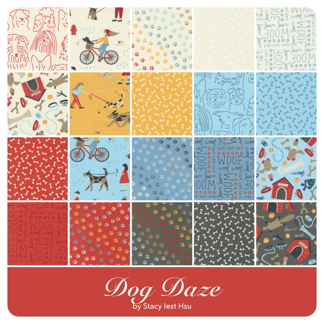 Dog Daze - Jelly Roll (40 pcs) by Stacy Iest Hsu for Moda