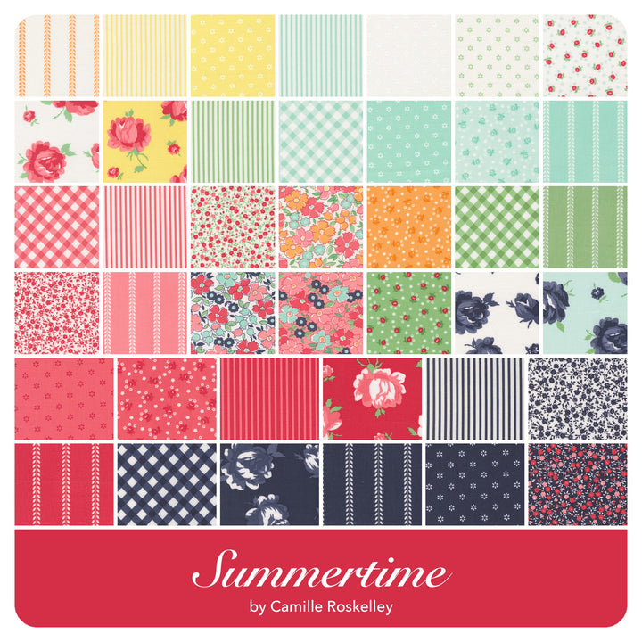 Summertime - Fat Eighth Bundle (42 pcs) by Camille Roskelley for Moda