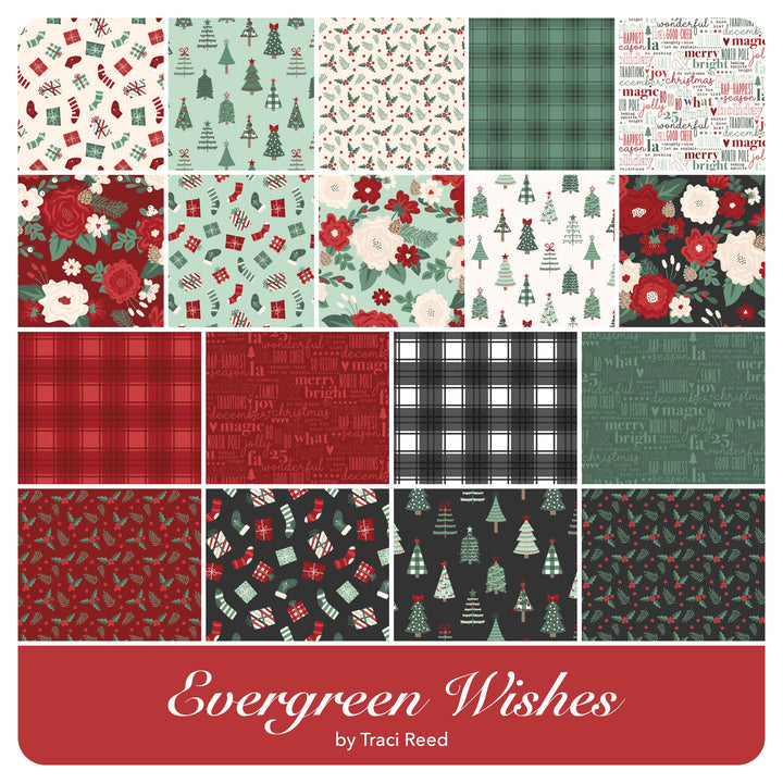 Evergreen Wishes - Jelly Roll (40 pcs) by Traci Reed for Riley Blake