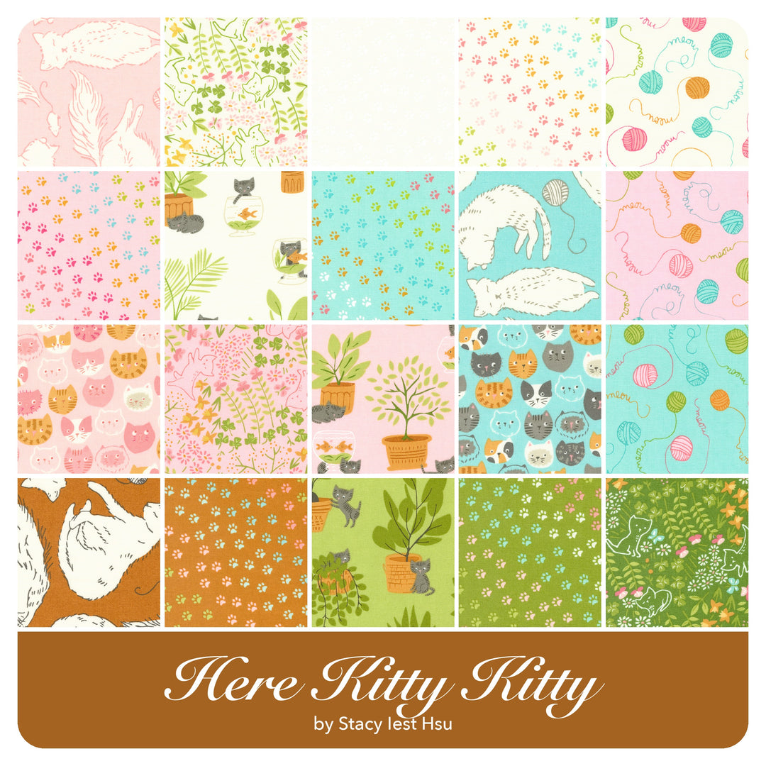 Here Kitty Kitty - Jelly Roll (40 pcs) by Stacy Iest Hsu for Moda