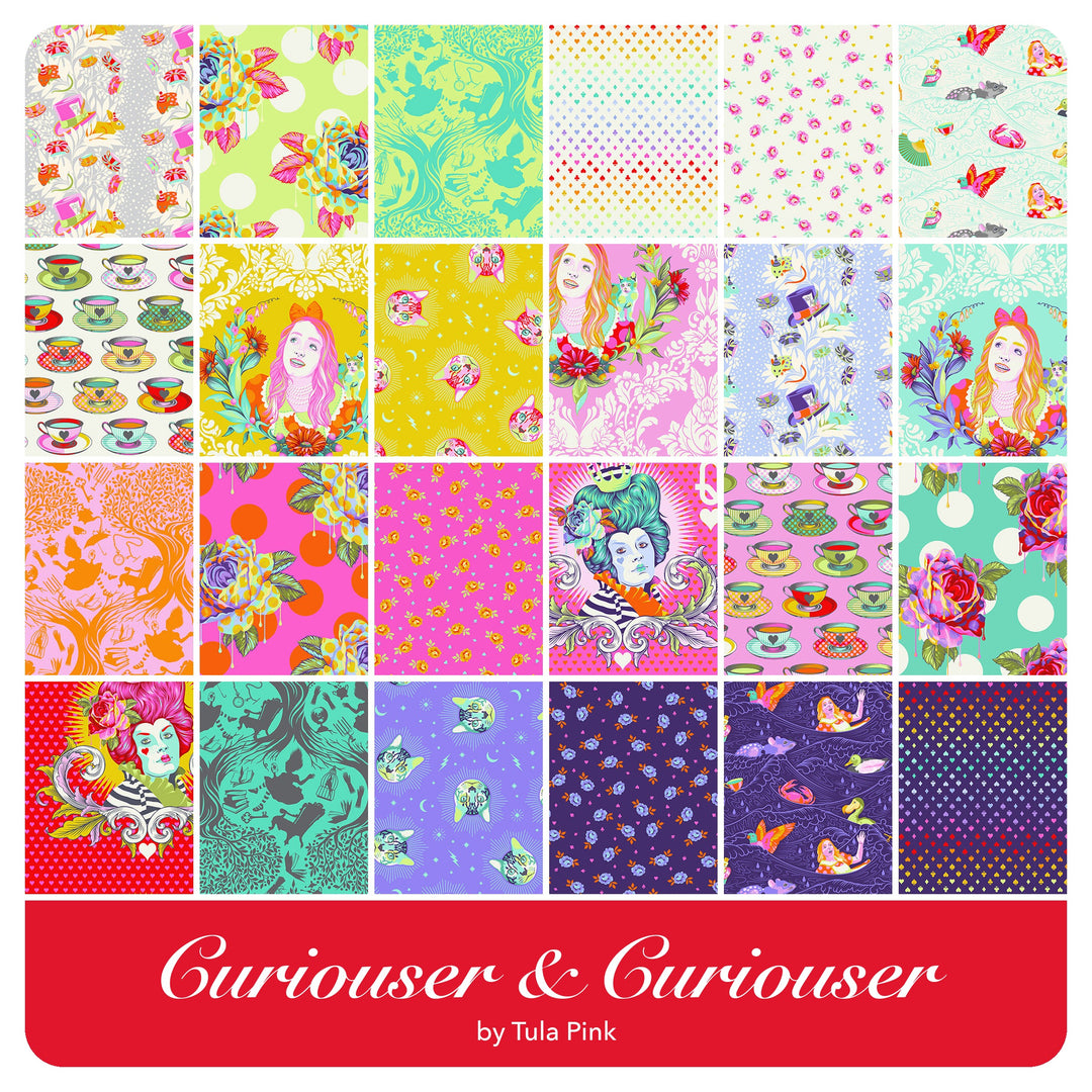 Curiouser and Curiouser - Half Yard Bundle (25 pcs) by Tula Pink for Free Spirit