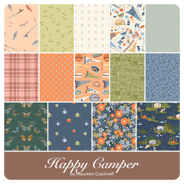 Happy Camper - Jelly Roll (40 pcs) by Maureen Cracknell for Art Gallery Fabrics