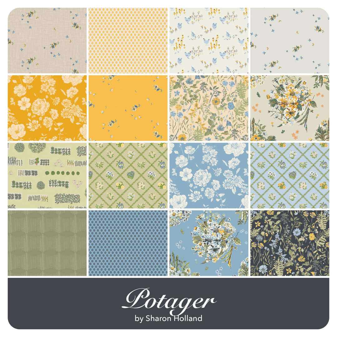 Potager - Fat Quarter Bundle (16 pcs) by Sharon Holland for Art Gallery Fabrics
