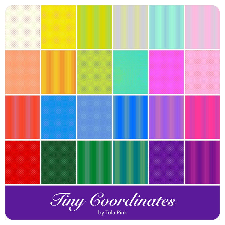 Tiny Coordinates - Jelly Roll (40 pcs) by Tula Pink for Free Spirit