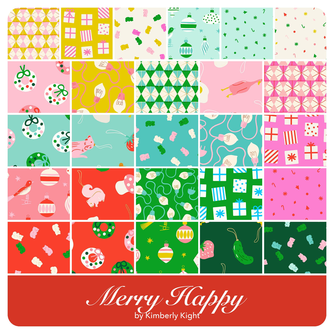 Merry Happy - Layer Cake (42 pcs) by Kimberly Kight for Moda
