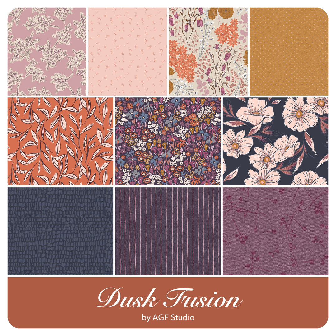 Dusk Fusion - Fat Quarter Bundle (10 pcs) by AGF Studio for Art Gallery Fabrics