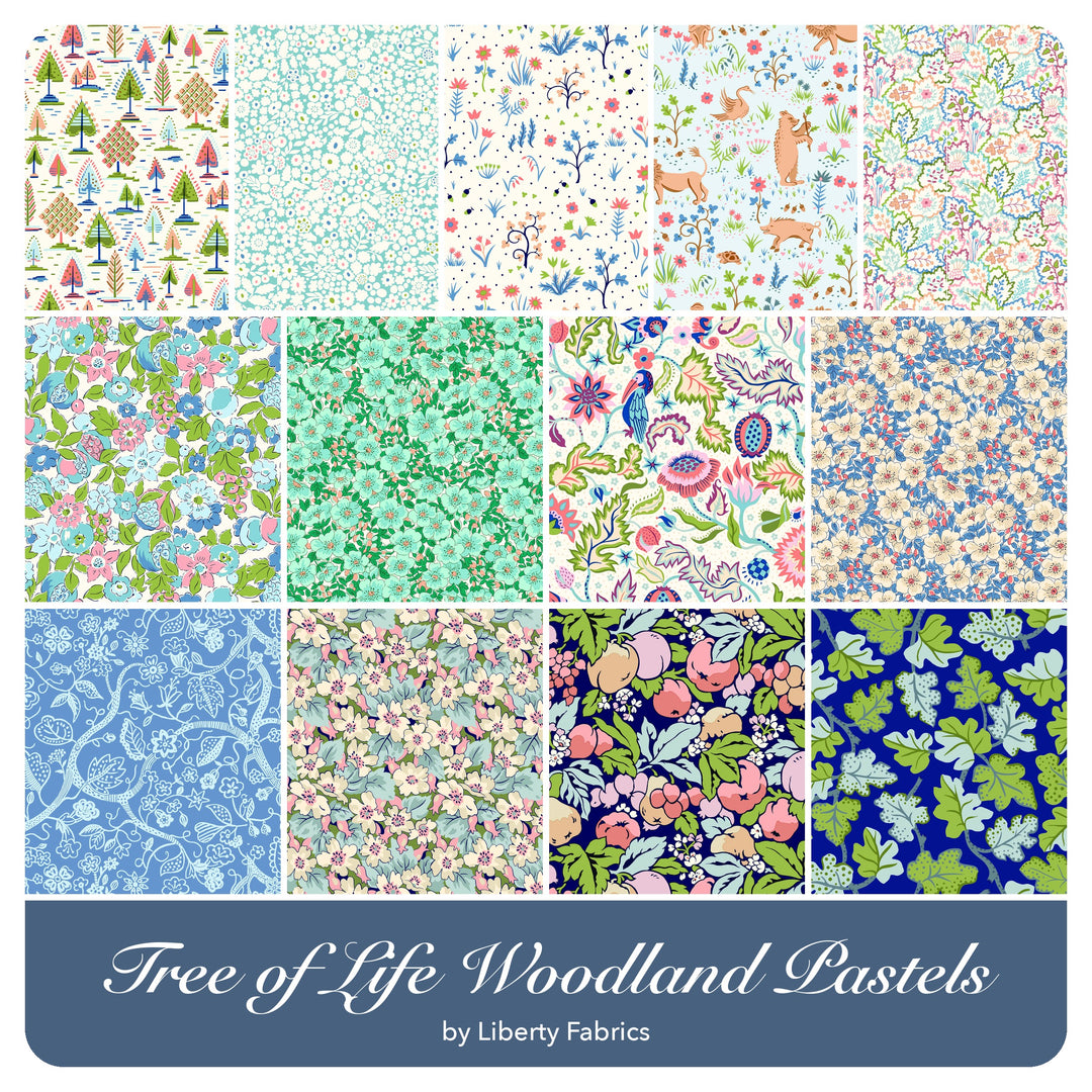 Liberty Tree of Life Woodland Pastels - Jelly Roll (40 pcs) by Liberty Fabrics for Riley Blake