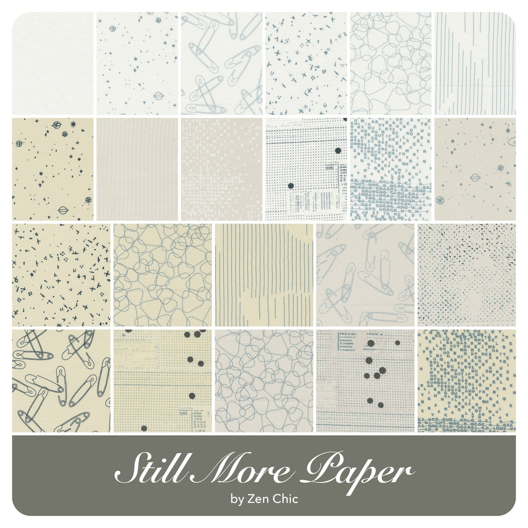 Still More Paper - Fat Quarter Bundle (22 pcs) by Zen Chic for Moda