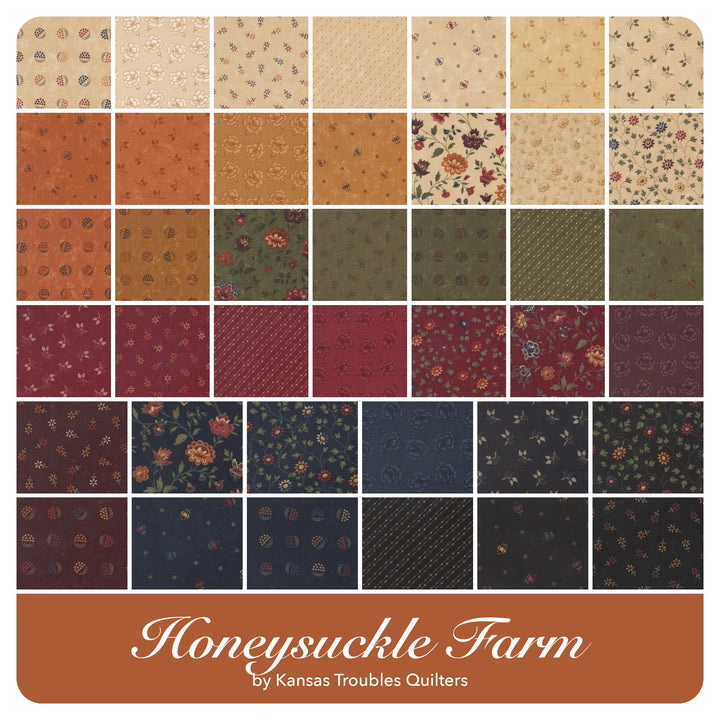 Honeysuckle Farm - Fat Quarter Bundle (40 pcs) by Kansas Troubles Quilters for Moda