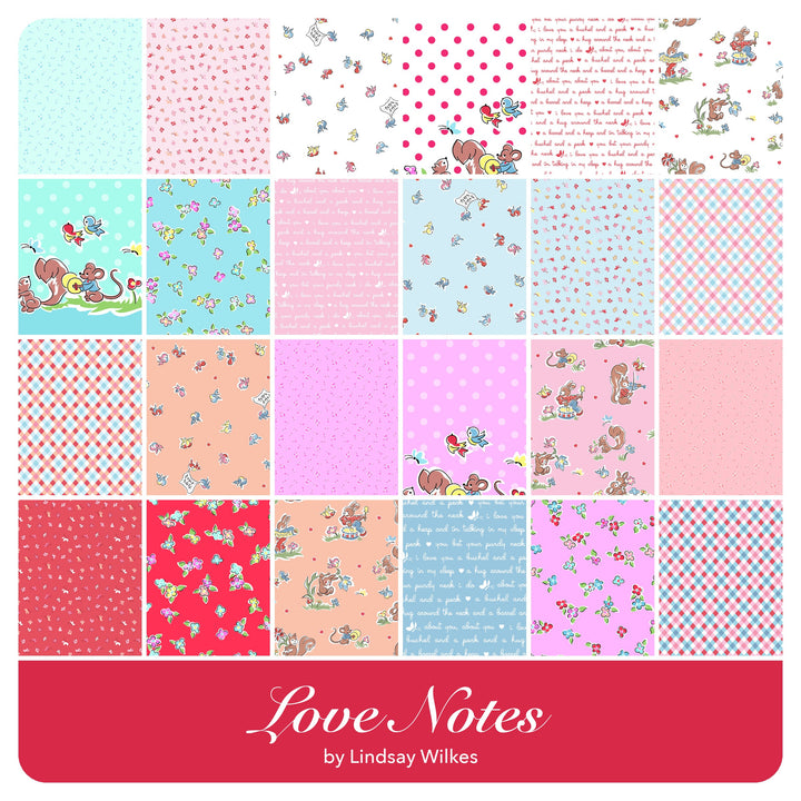 Love Notes - Layer Cake (42 pcs) by Lindsay Wilkes for Riley Blake