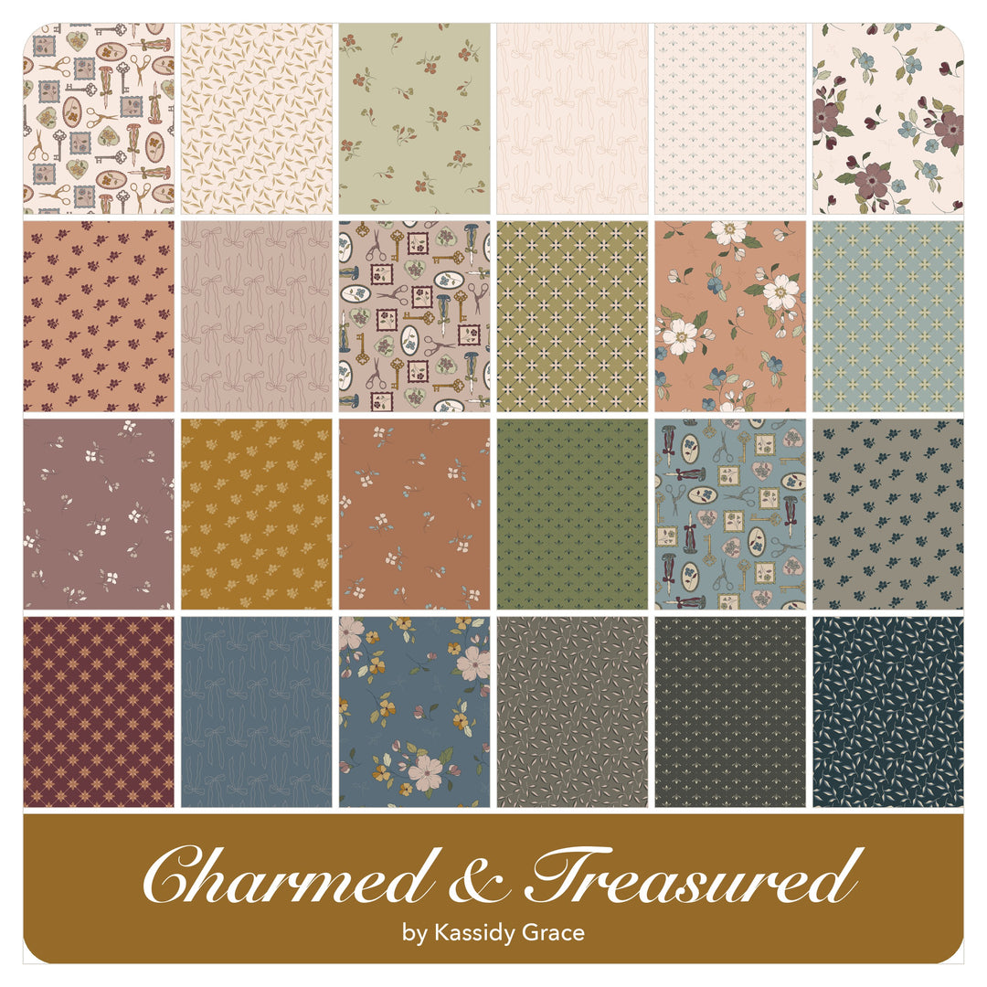 Charmed &amp; Treasured - Jelly Roll (40 pcs) by Kassidy Grace for Riley Blake
