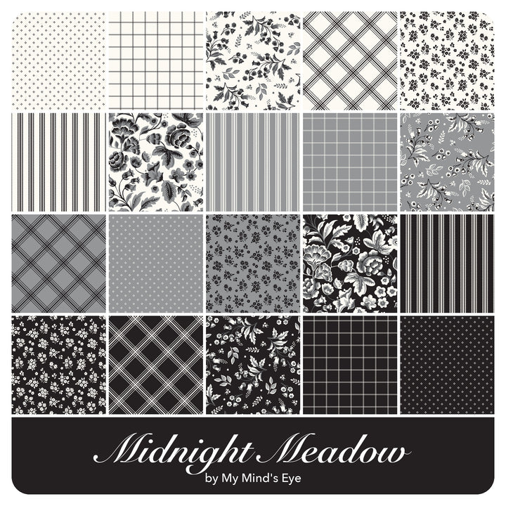 Midnight Meadow - Fat Quarter Bundle (20 pcs) by My Mind&